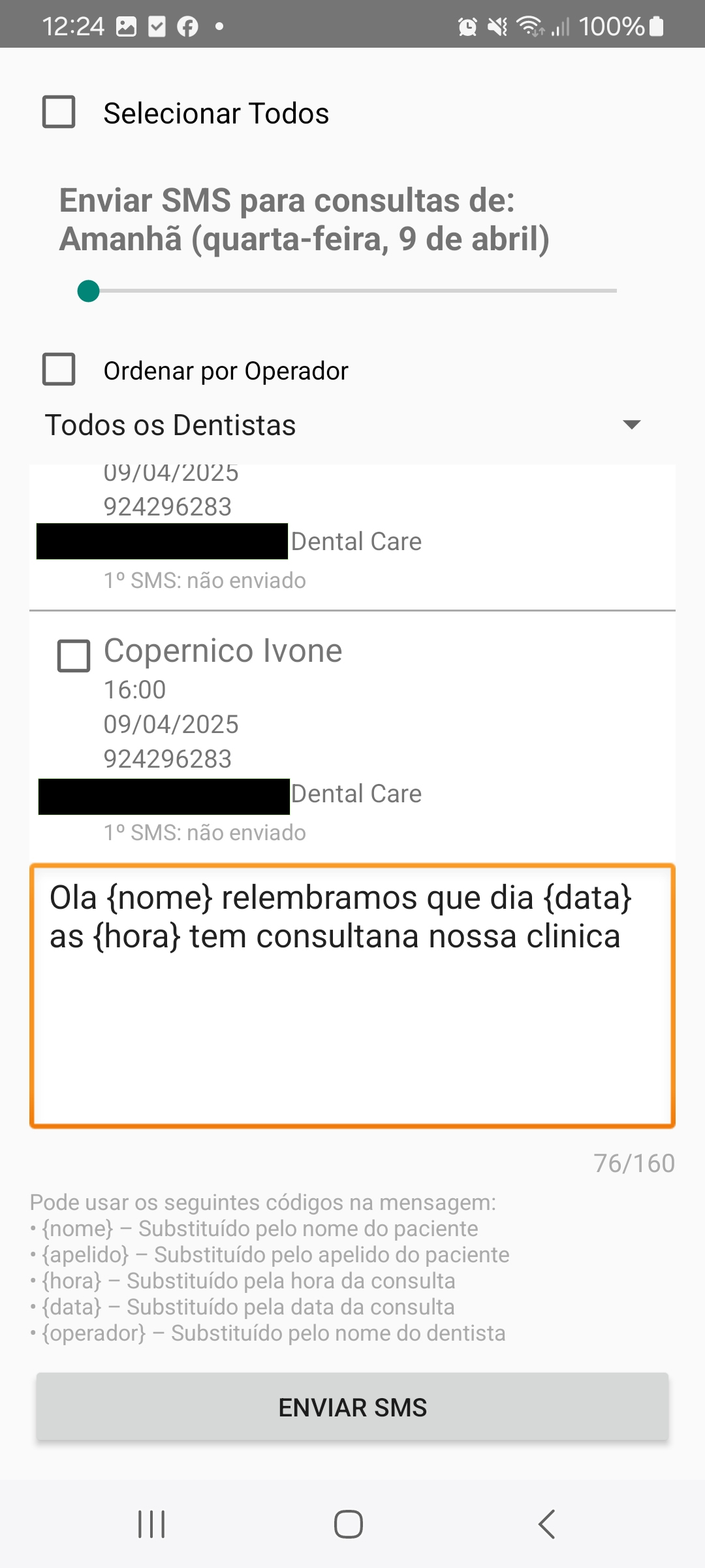 Lista de Consultas
